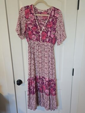 Spell | Dresses | Spell Boho Mossy Patchwork Boho Dress Spring Garden Nwt Size Medium